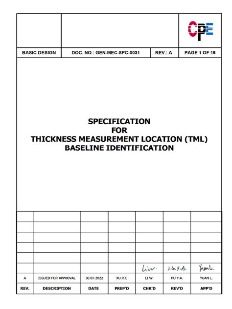 thickness measurement location procedure|thickness monitor location guide.